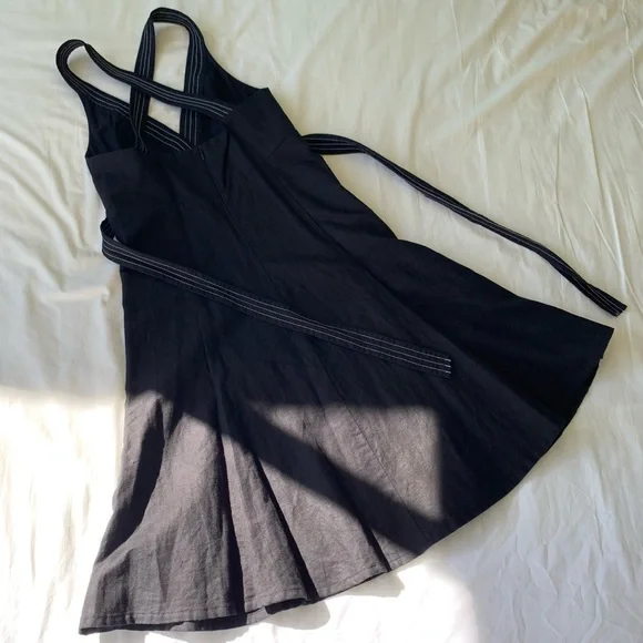 Zara Strappy Linen Blend Dress - Picture 5 of 9